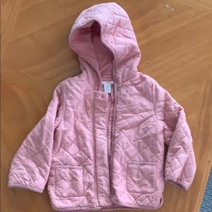 Janie and Jack Pink Quilted Barn Coat - Size 4T-5T